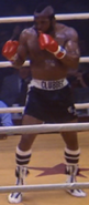 Clubber in the rematch with Rocky. It was his only fight as Heavyweight Champion, using black and white, seen in Rocky III.