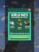 The notification for when Space Zoo zones became available for purchase