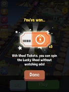 Information about wheel tickets