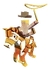 Clown Zebra Icon