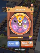 The Lucky Wheel with the introduction of wheel tickets