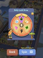 An earlier appearance of the Daily Luck Draw