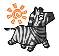 Zebra Sticker