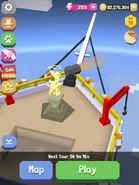 The Tundra themed front of ship