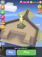 The Savannah themed front of ship