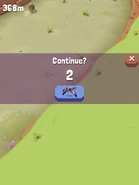 The button presented to the player when they die for the first time