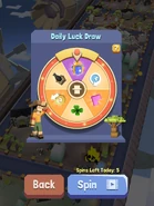 The former appearance of the Daily Luck Draw