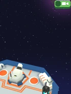The cannon at the front of the Space Zoo