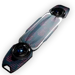 Crimson Soundwaves Hoverboard Wingsuit Icon