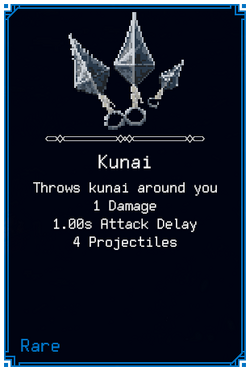 Kunai | Rogue:Genesia Wiki | Fandom
