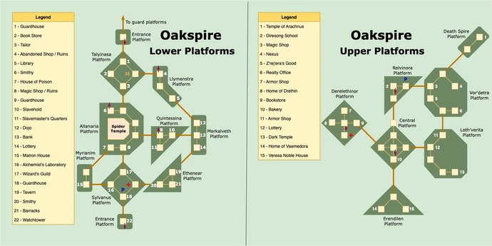 Oakspire map