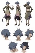 Hans's anime design