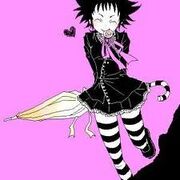 Alexis Blackblood en su faceta aparentemente dulce.