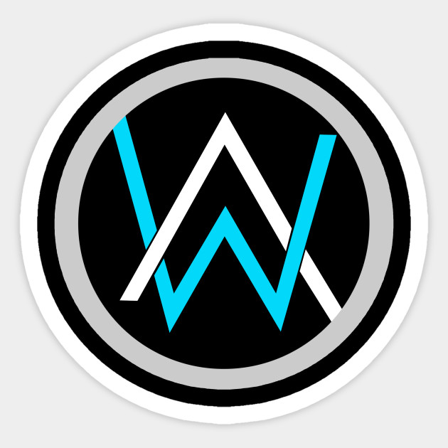 Alan Walker DJ Logo - Black and Gold Design