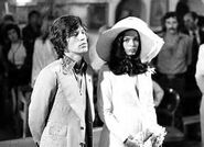 Bianca with Mick Jagger