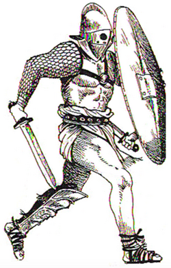 murmillo gladiator drawing