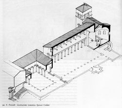 Santa Prassede axonometrical section