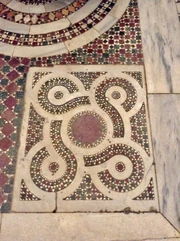 Gregorio al Celio cosmatesque quincunx