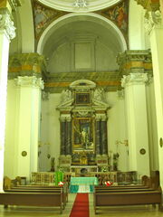 Note the Nigerian flag being used as an altar frontal.