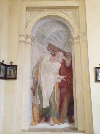 S. Andrea del Vignola - Fresco Andrew and Peter