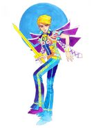 Official art of Albert in Romancing SaGa: Minstrel Song.