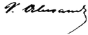 Alecsandri signature