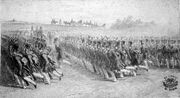 Wallachian infantery marching, 1837