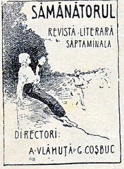 Cover of the first issue of Sămănătorul (illustration after Grigorescu)