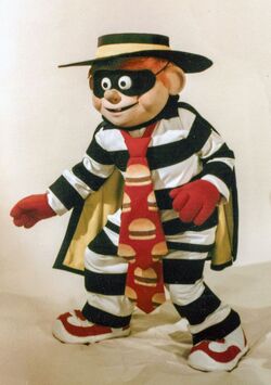 Men's Hamburger Thief Costume