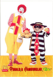 Ronald McDonald & Hamburglar sharing 1