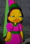 Birdie dressed up as a princess in The Wacky Adventures of Ronald McDonald: Have Time, Will Travel