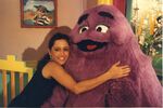 Terry Castillo as Grimace in the 1990s.