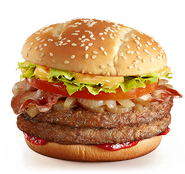 A 1955 Burger with two patties.