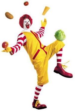 Ronald McDonald juggling.jpg