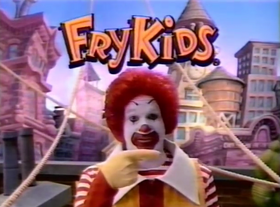 Ronald McDonalds Fry Kids opening