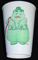 Uncle O'Grimacey on a cup.