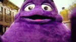 Grimace taking a selfie