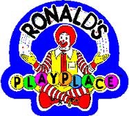 McDonald's Playplace Logo with Ronald McDonald. It was last seen in a few McDonald's restaurants.