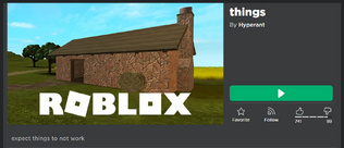 Things webpage on roblox