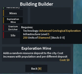 Exploration Mines
