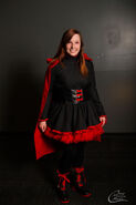 Lindsayjonesrubyrose.jpg (92 KB) Lindsay dressed as their character Ruby Rose from RWBY