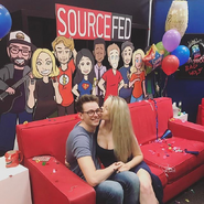 Allysa and Steven at SourceFed