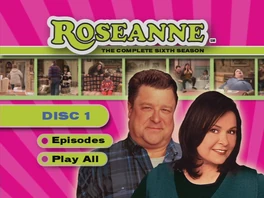 Roseanne Season 6 main menu on DVD
