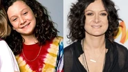 Sara Gilbert now and Sara Gilbert when she played Darlene