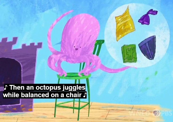 Juggling octopus Rosie’s Rules Wiki Fandom