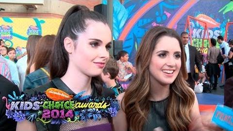 Laura and Vanessa Marano Interview Kids' Choice Awards 2014