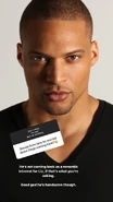 Carina's Q&A on Instagram revealing Cleo Anthony as Diego