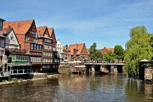 Lüneburg: Blick von der Brausebrücke