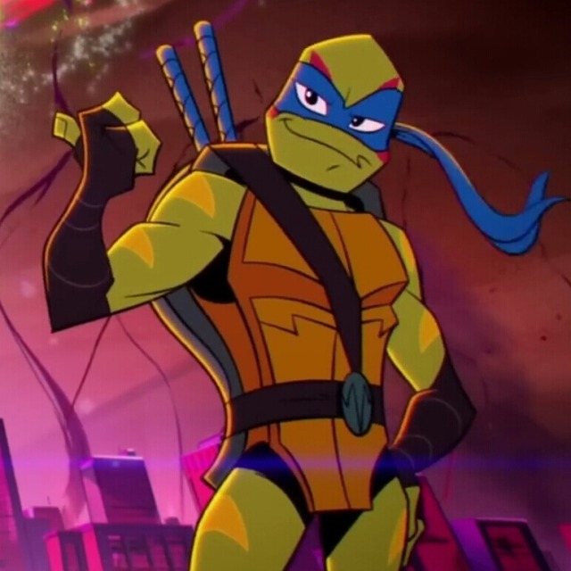 TMNT - Teenage Mutant Ninja Turtles - Leonardo Leads - Adult Men T