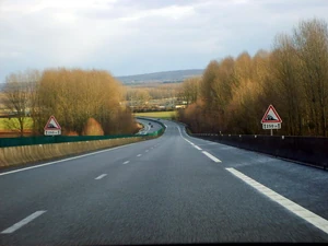 Descente dangereuse près de Ribécourt-Dreslincourt.